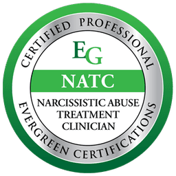 Evergreen Certifications narcissistic abuse treatment clinician badge