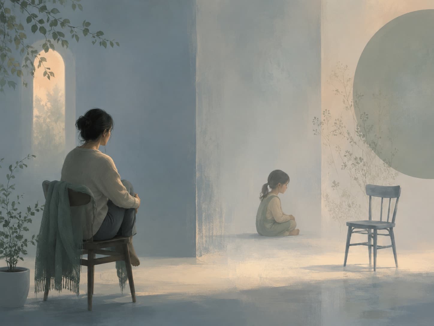 A reflective image representing silence, withdrawal, and emotional distance.